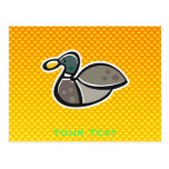 Yellow Orange Duck Postcard