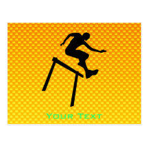 Yellow Orange Hurdler Postcards