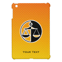 Yellow Orange Justice Scales iPad Mini Covers
