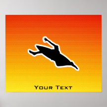 Yellow Orange Kayaking Print