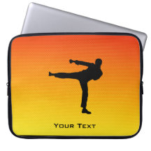 Yellow Orange Martial Arts Computer Sleeve