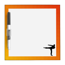 Yellow Orange Martial Arts Dry Erase Boards