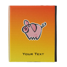 Yellow Orange Pig iPad Case