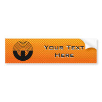 Yellow Orange Sport Shooting Bumper Sticker