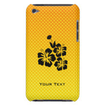 Yellow Orange Tropical Flowers Barely There iPod Case