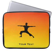 Yellow Orange Yoga Computer Sleeve