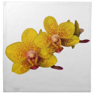 Yellow Orchid Napkin napkin