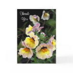 Yellow Orchids Thank You Greeting Card