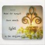 Yellow Orcid w candle 5x7, PraiseExpressions.Com Mouse Mat