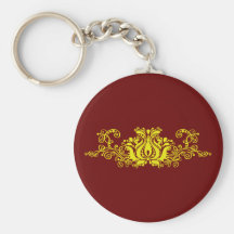 Yellow Ornamental Key Chains