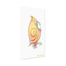 Yellow Owl Canvas Wall Hanging Canvas Prints