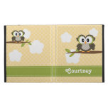 Yellow Owl iPad Folio Case Cover
