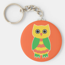 Yellow Owl Key Chains