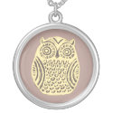 yellow owl necklace necklace