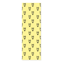 Yellow owl pattern business card template