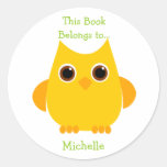 Yellow Owl Sticker