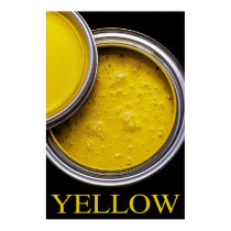 Yellow paint posters