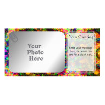 Yellow Painted Storm PhotoCard Template Picture Card