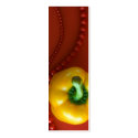 yellow paprika&beads_bookmark business cards by VioDePhoto yellow paprika&beads_bookmark business cards