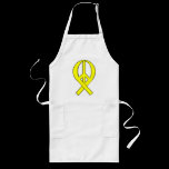 Yellow Peace Ribbon aprons
