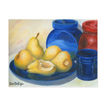 yellow pears postcards by VioDeSign yellow pears postcards