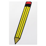 yellow pencil icon stationery paper