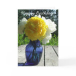 yellow peony, yellow, peonies, happy, birthday,