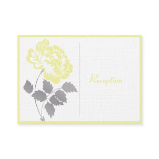 Yellow Peony on Linen Enclosure Card profilecard