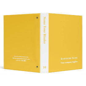 Yellow- Personalized Office Binders binder