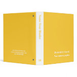Yellow- Personalized Office Binders