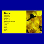 Yellow-petals529 YELLOW PANSIES FLOWERS PHOTOGRAPH business cards