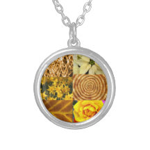 Yellow photography collage jewelry