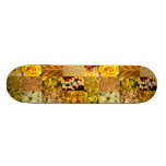 Yellow photography collage skateboard