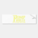 Yellow Pin Up Dolls Bumper Stickers