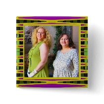yellow pink abstract buttons