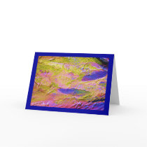 Yellow Pink Blue Crush I Card - Customizable