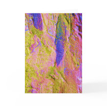 Yellow Pink Blue Crush IV Card - Customizable