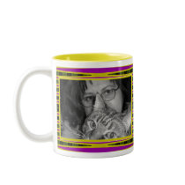 yellow pink frame mugs by DonnasPhotoFrames yellow pink frame mugs