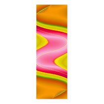 yellow pink orange bookmark business cards by DonnaGraysonAbstract yellow pink orange bookmark business cards