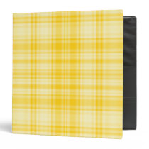 Yellow Plaid binders