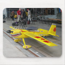 Yellow Plane mousepads