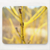 Yellow Plant Focus Mousepad