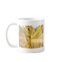 Yellow Plant Focus Coffee Mugs