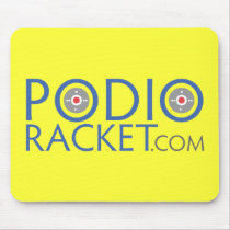 Yellow Podioracket.com Mouse Pad mousepads