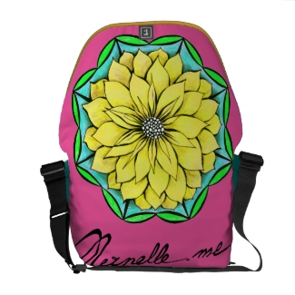 YELLOW POINSETTIA Messenger Bag