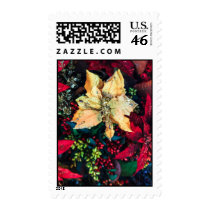 Yellow Poinsettia stamps