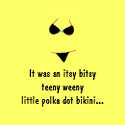 Yellow Polka Dot Bikini sticker