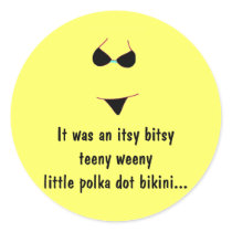 Yellow Polka Dot Bikini stickers by Regella Yellow Polka Dot Bikini stickers