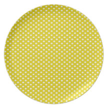 Yellow Polka Dots Party Plates