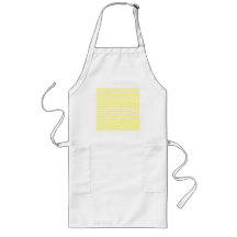 Yellow polka dots pattern. Spotty. Apron